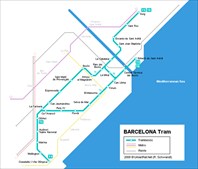 Трамвайное сообщение Барселоны