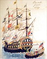 Фрегат "Паллада" в порту Нагасаки в 1854