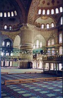Внутри Голубой мечети. Стамбул-город Стамбул