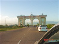 Въезд в Душанбе.