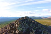 Вид с вершины Атынгауха на север.