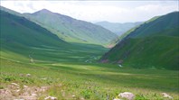 Вниз с перевала Кырк-Кыз