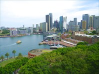 Вид на все Сиднейские небоскребы с Харбор-Бридж