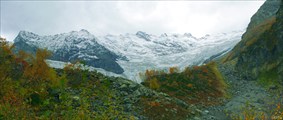 Панорама гор от Турьего озера. Непогода