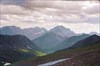 на фото: Вид с перевала на гору Черского