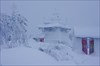 на фото: Шад Тчуп Линг. Ступа Пробуждения укрыта снегом.