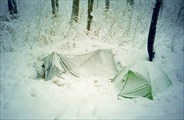 Палатку заваливает снегом за два часа
