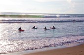 В океанских волнах только и учиться серфингу