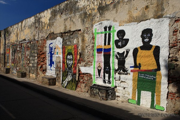 Уличное граффити. Картахена. Колумбия