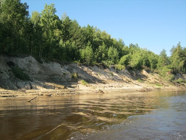 Песчанные берега на реке Парабель
