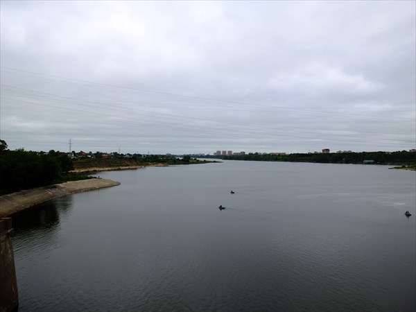 Волга после плотины